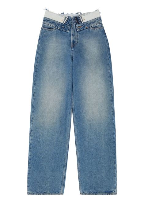 jeans gamba dritta donna blu MAISON MARGIELA | S52LA0271 M30058965